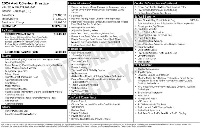 audi q8 e-tron 2024 WA16ABGEXRB036567 image audi q8 e-tron 2024 WA16ABGEXRB036567 image